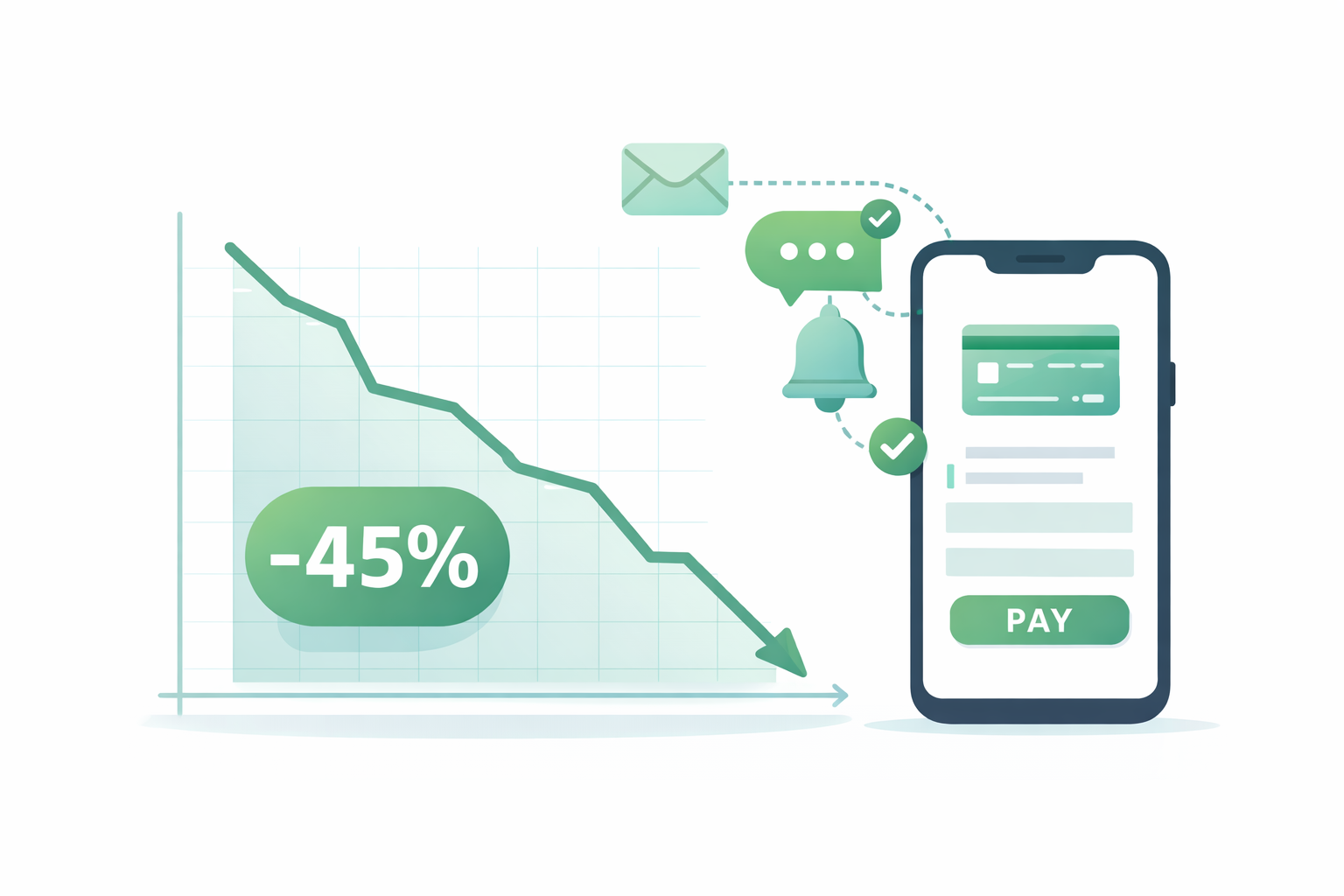 Automated HOA collections dashboard showing delinquency reduction